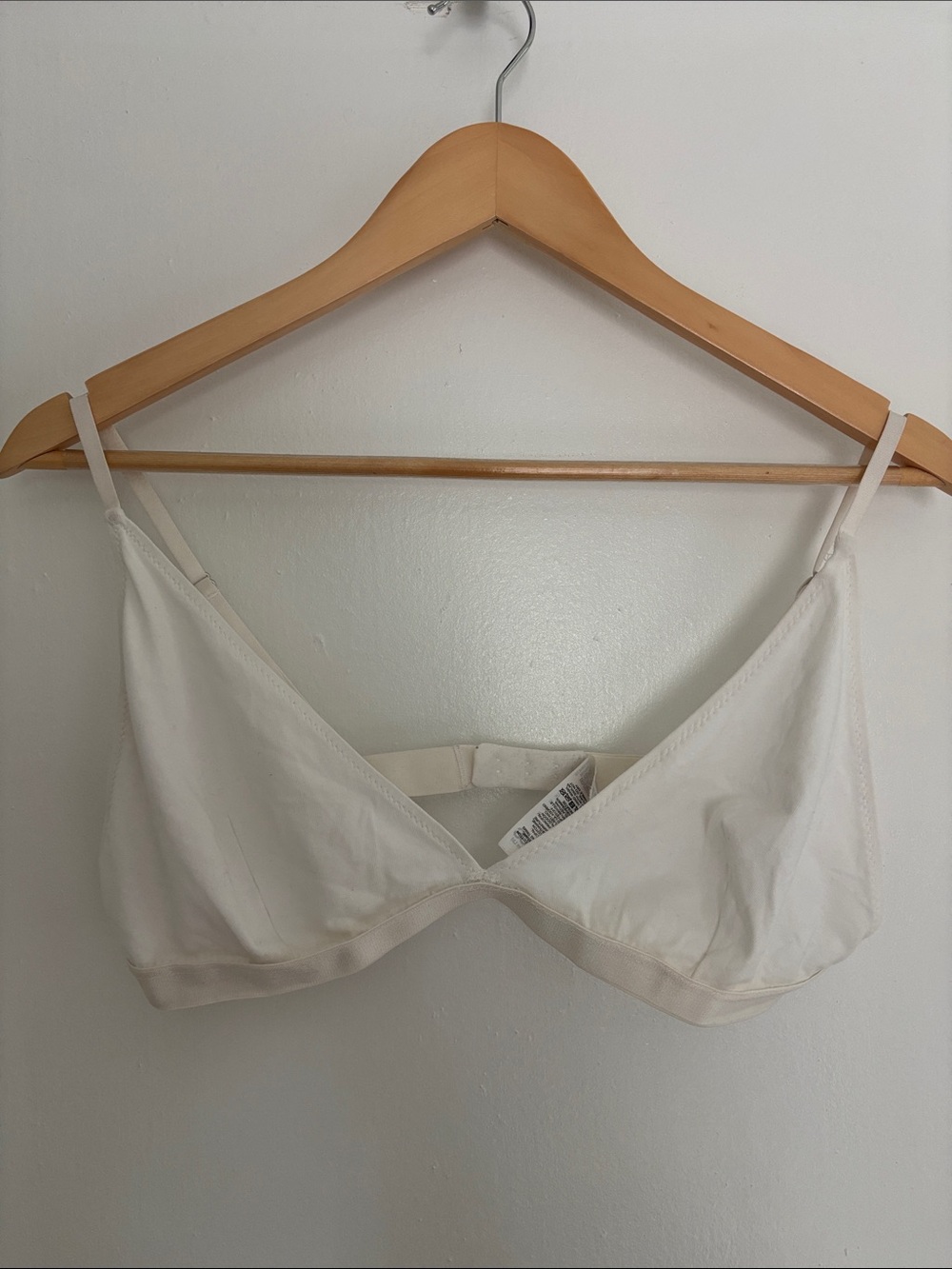ASOS White Wireless Triangle Bralette - Women Intimates & Sleepwear size 12
